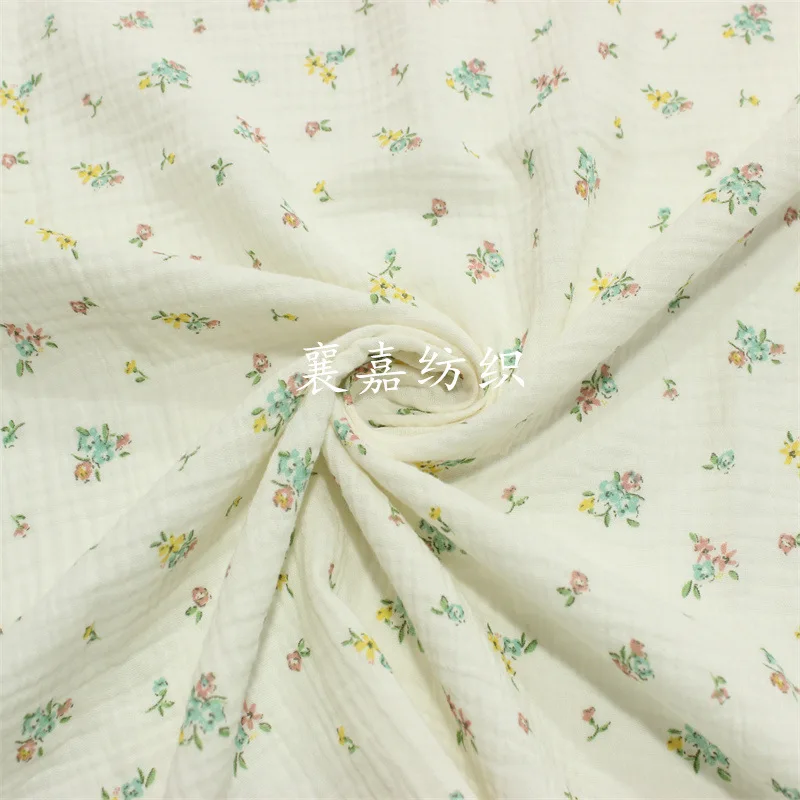 50X135cm New Double Gauze Small Floral Baby Cotton Crepe Pajamas Baby Bed Fabric
50X135cm New Double Gauze Small Floral Baby Cotton Crepe Pajamas Baby Bed Fabric