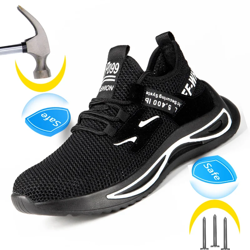 New 2022 Safety Shoes For Men Women Steel Toe Shoes Anti-smash Anti-puncture Work Shoes Sneakers Breathable Protective Shoes
New 2022 Safety Shoes For Men Women Steel Toe Shoes Anti-smash Anti-puncture Work Shoes Sneakers Breathable Protective Shoes