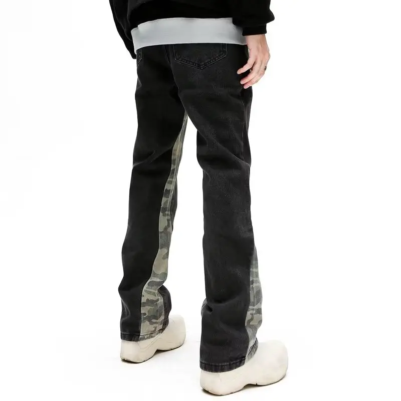 Long Black Straight Design Cool Hop Men Trousers 2023 Ropa Washed Patchwork Jeans Camouflage Pants Casual Hombre Hip Clothes 
Long Black Straight Design Cool Hop Men Trousers 2023 Ropa Washed Patchwork Jeans Camouflage Pants Casual Hombre Hip Clothes