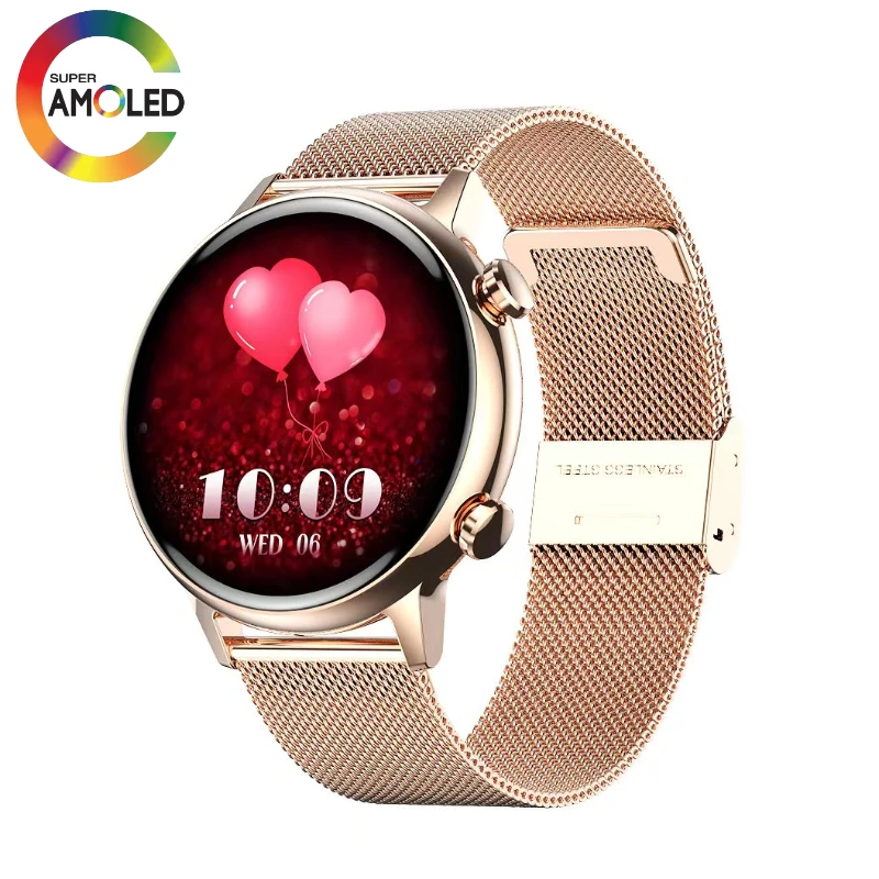Amoled Smart Watch For Women Girls HK39 Bluetooth Call NFC Heart Rate Blood Pressure Oxygen Female IP68 Smartwatch Waterproof
Amoled Smart Watch For Women Girls HK39 Bluetooth Call NFC Heart Rate Blood Pressure Oxygen Female IP68 Smartwatch Waterproof