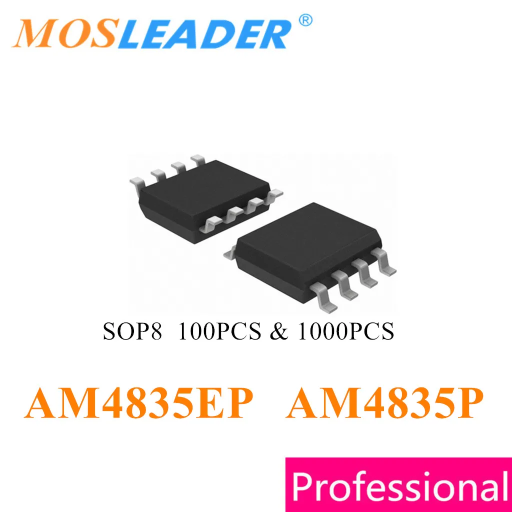 Mosleader SOP8 AM4835EP AM4835P 100PCS 1000PCS AM4835E AM4835 P-Channel 30V Chinese High quality
Mosleader SOP8 AM4835EP AM4835P 100PCS 1000PCS AM4835E AM4835 P-Channel 30V Chinese High quality