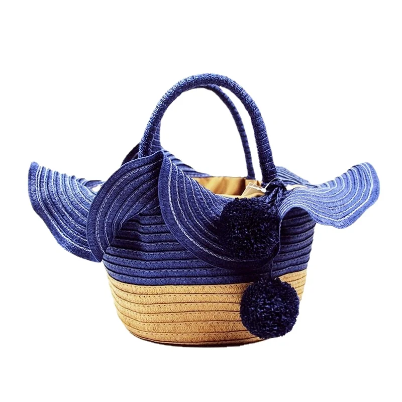 New Bali Paper Rope Woven Beach Bag Girls Hand-held Straw Woven Lotus Leaf Bag Hydrangea Designer Bag with Free Shipping Bags
New Bali Paper Rope Woven Beach Bag Girls Hand-held Straw Woven Lotus Leaf Bag Hydrangea Designer Bag with Free Shipping Bags