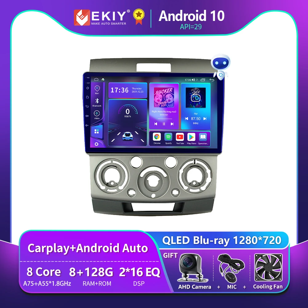 EKIY T900 Car Radio 2din Android For Ford Everest Ranger 2006-2010 Mazda BT50 2006-2010 Multimedia Player GPS Navigation Carplay
EKIY T900 Car Radio 2din Android For Ford Everest Ranger 2006-2010 Mazda BT50 2006-2010 Multimedia Player GPS Navigation Carplay