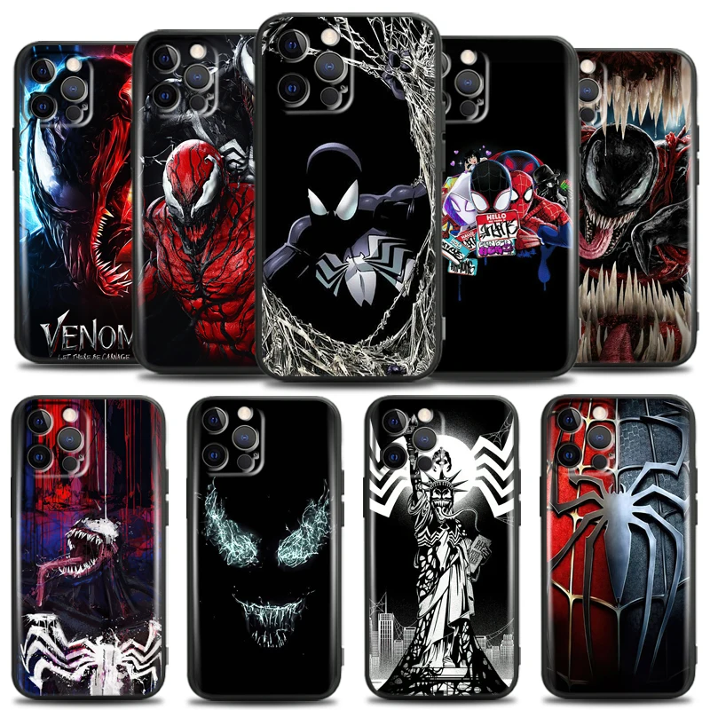Marvel Venom Spiderman For Apple iPhone 13 12 11 Pro Mini X XR XS Max SE 6 6S 7 8 Plus Phone Case Back Soft Silicone Cover
Marvel Venom Spiderman For Apple iPhone 13 12 11 Pro Mini X XR XS Max SE 6 6S 7 8 Plus Phone Case Back Soft Silicone Cover