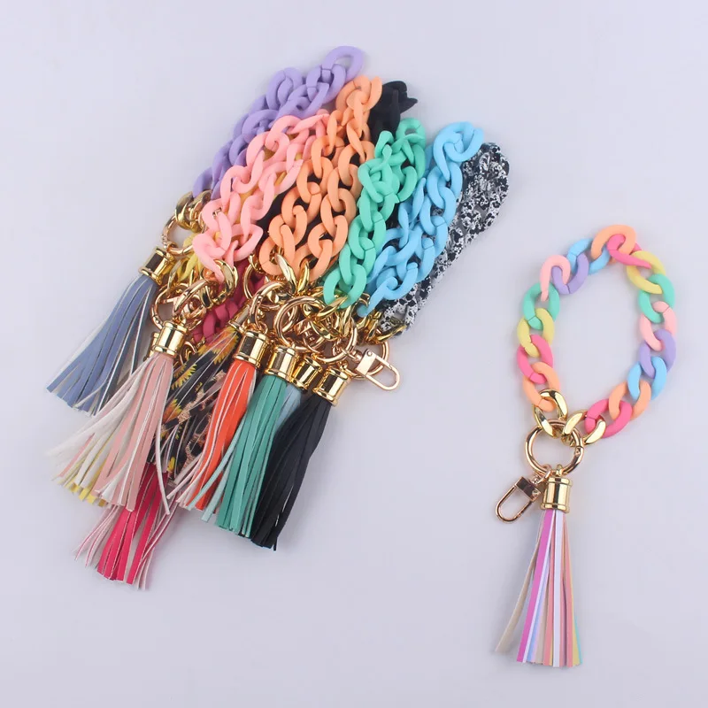 2023 New Acrylic Bracelet Women's Fashion Key Chain Colorful ins Bracelet Colorful Chain Bracelet Keychain Bag Pendant Accessory
2023 New Acrylic Bracelet Women's Fashion Key Chain Colorful ins Bracelet Colorful Chain Bracelet Keychain Bag Pendant Accessory