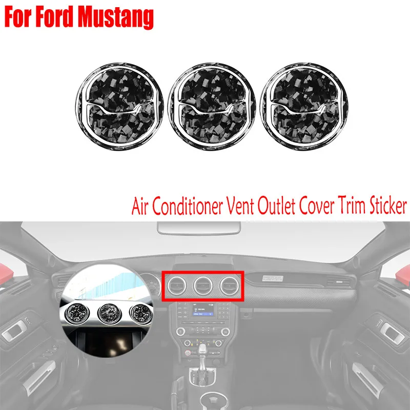 For Ford Mustang 2015-2020 Forged Carbon Fiber Car Accessories Interior Parts Air Conditioner Vent Outlet Cover Trim Sticker
For Ford Mustang 2015-2020 Forged Carbon Fiber Car Accessories Interior Parts Air Conditioner Vent Outlet Cover Trim Sticker