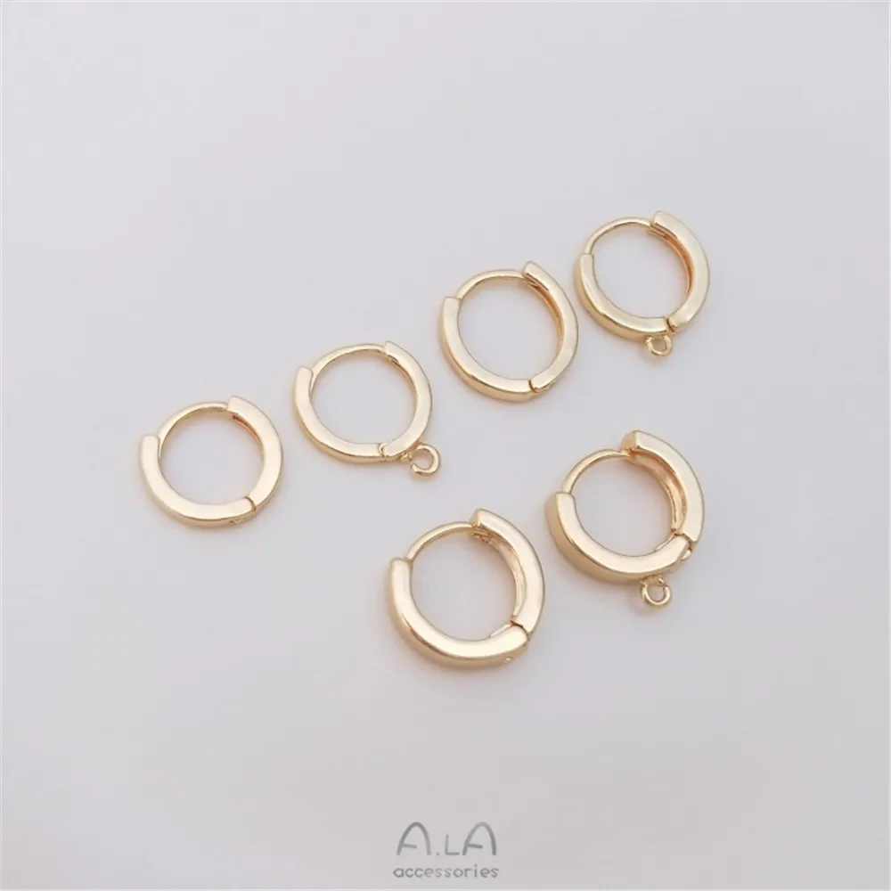 14K gold color retaining flat earring circle with hanging ear buckle handmade DIY earrings hand-made earring accessories
14K gold color retaining flat earring circle with hanging ear buckle handmade DIY earrings hand-made earring accessories