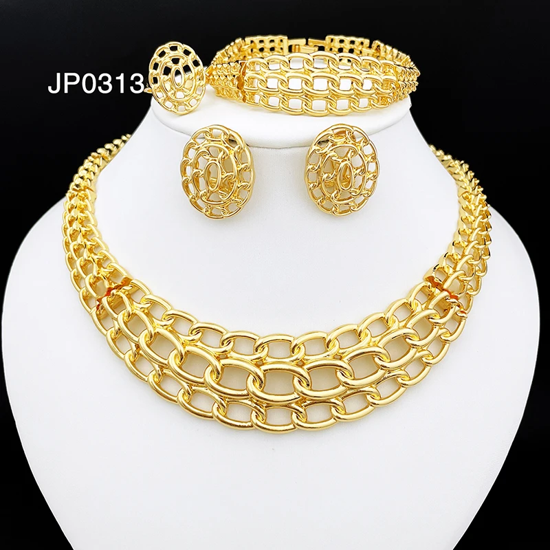 Dubai Gold Color Jewelry Sets For Women Openworked Necklace Earrings Set Beautiful Wedding Party Gift
Dubai Gold Color Jewelry Sets For Women Openworked Necklace Earrings Set Beautiful Wedding Party Gift