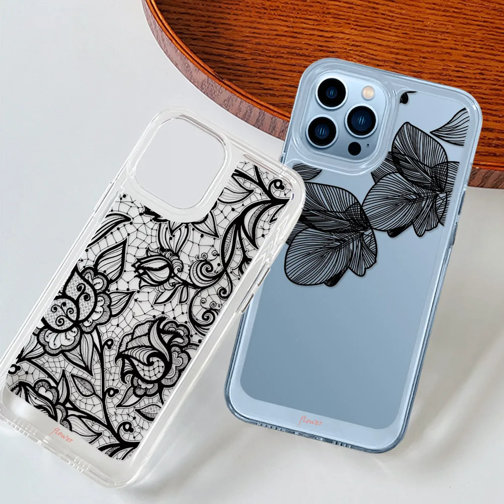 For Iphone 11 Pro Max 13 12 Mini Retro Flower Leaves Case for Iphone XS X XR Transparent PC+TPU Fundas Cover Protection Shell
For Iphone 11 Pro Max 13 12 Mini Retro Flower Leaves Case for Iphone XS X XR Transparent PC+TPU Fundas Cover Protection Shell