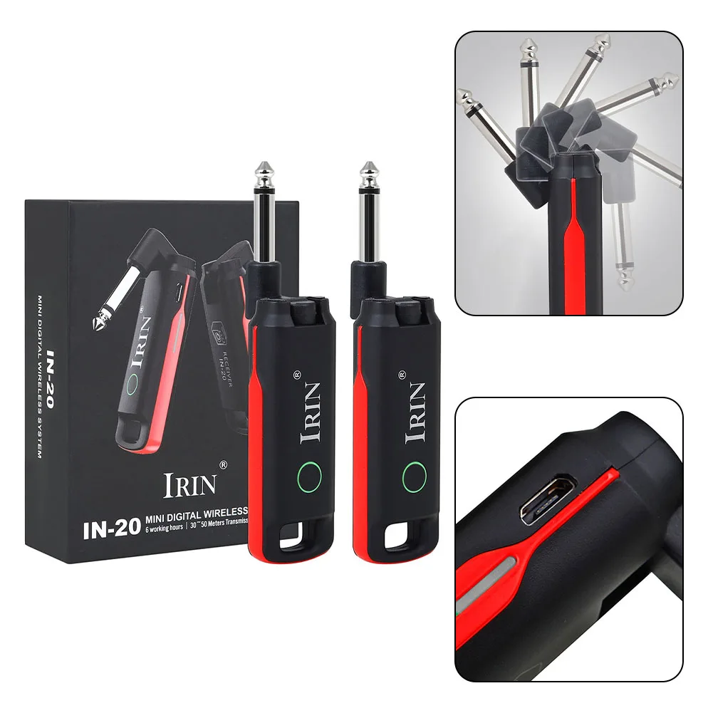 Wireless Transmitter & Receiver Set For Musical Instruments 99 Channels Bass Electric Guitar Accessories For 6.35mm Audio
Wireless Transmitter & Receiver Set For Musical Instruments 99 Channels Bass Electric Guitar Accessories For 6.35mm Audio