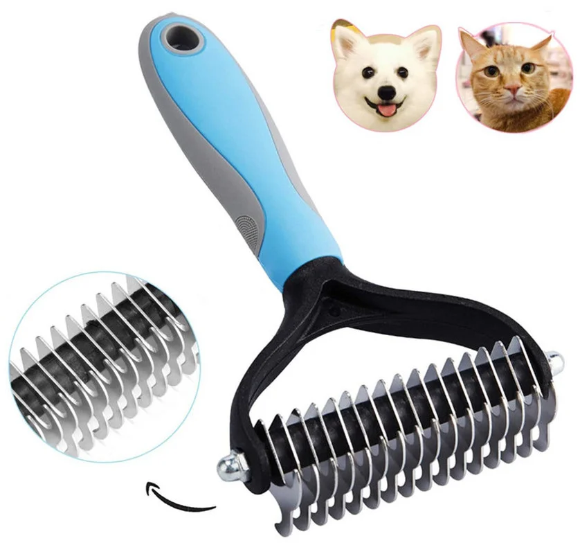 Расческа для удаления шерсти домашних животных, щетка для груминга, двухсторонняя щетка для шерсти кошек, собак, лезвие для удаления шерсти,...
Расческа для удаления шерсти домашних животных, щетка для груминга, двухсторонняя щетка для шерсти кошек, собак, лезвие для удаления шерсти,...