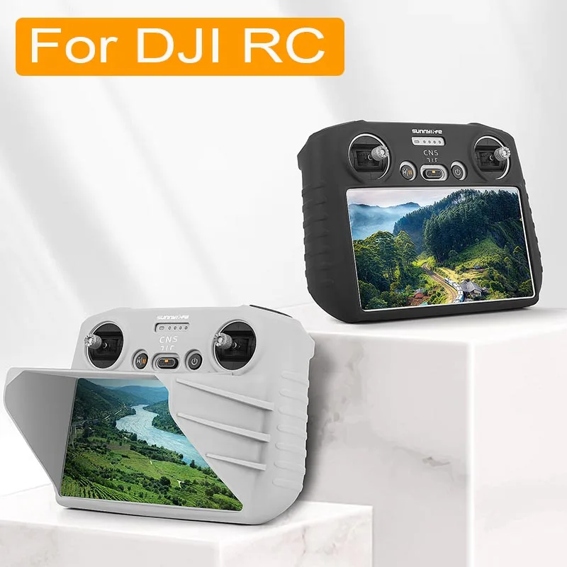 For DJI RC Control Protective Case with Sun Hood for DJI Mini 3 Pro Silicone Protective Cover Case and Sun hood Drone Accessorie
For DJI RC Control Protective Case with Sun Hood for DJI Mini 3 Pro Silicone Protective Cover Case and Sun hood Drone Accessorie
