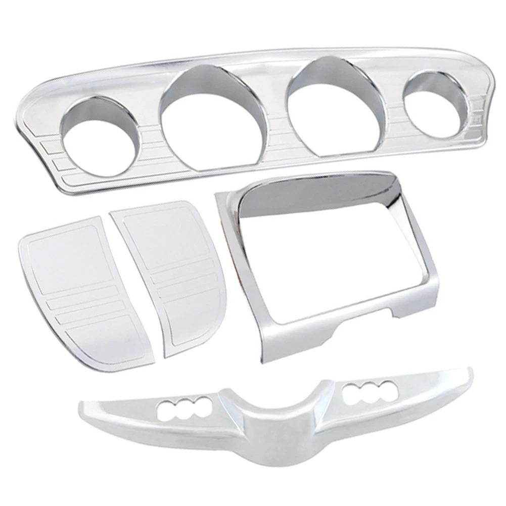 5Pcs Motorcycle Chrome Inner Fairing Tri-Line Gauge Stereo Bezel Trims Panel For-Harley Street Glide Tri Glide 2014-2022
5Pcs Motorcycle Chrome Inner Fairing Tri-Line Gauge Stereo Bezel Trims Panel For-Harley Street Glide Tri Glide 2014-2022