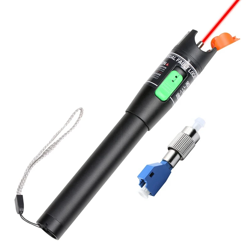 Visual Fault Locator, 30MW Optic Fiber Cable Tester with Male to LC Female Adapter, 30KM Red Meter
Visual Fault Locator, 30MW Optic Fiber Cable Tester with Male to LC Female Adapter, 30KM Red Meter