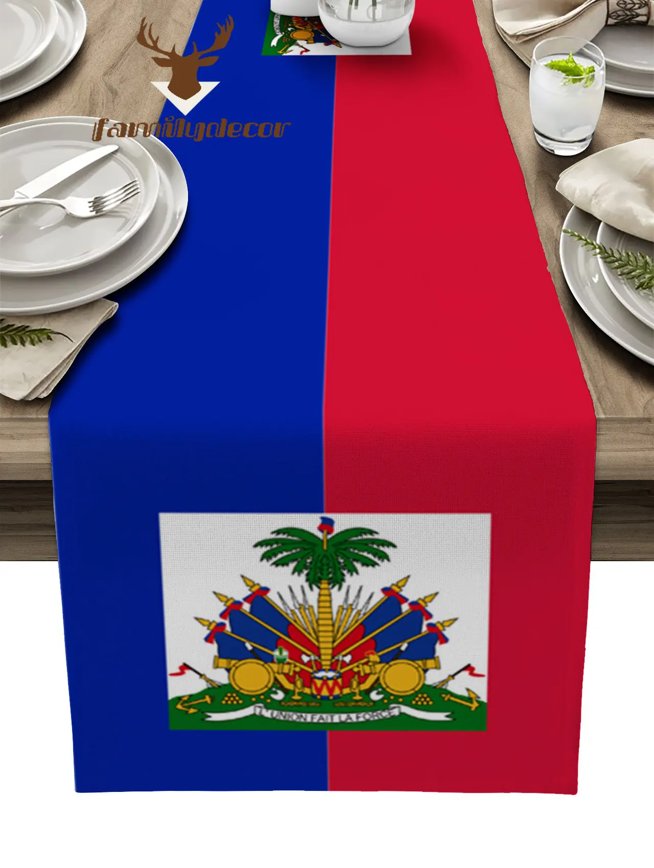 Haiti National Flag Day Blue Red Table Runner Home Wedding Table Flag Mat Centerpieces Decoration Party Dining Long Tablecloth
Haiti National Flag Day Blue Red Table Runner Home Wedding Table Flag Mat Centerpieces Decoration Party Dining Long Tablecloth