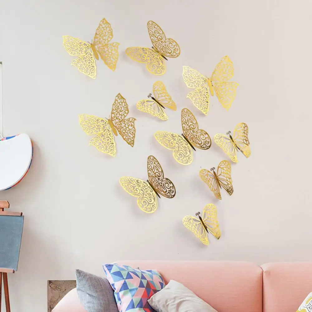 1 Set Fashion Wall Sticker with Glue Hollow Out Design Art 3D Butterfly Refrigerator Sticker Home Decoration Household Supplies
1 Set Fashion Wall Sticker with Glue Hollow Out Design Art 3D Butterfly Refrigerator Sticker Home Decoration Household Supplies