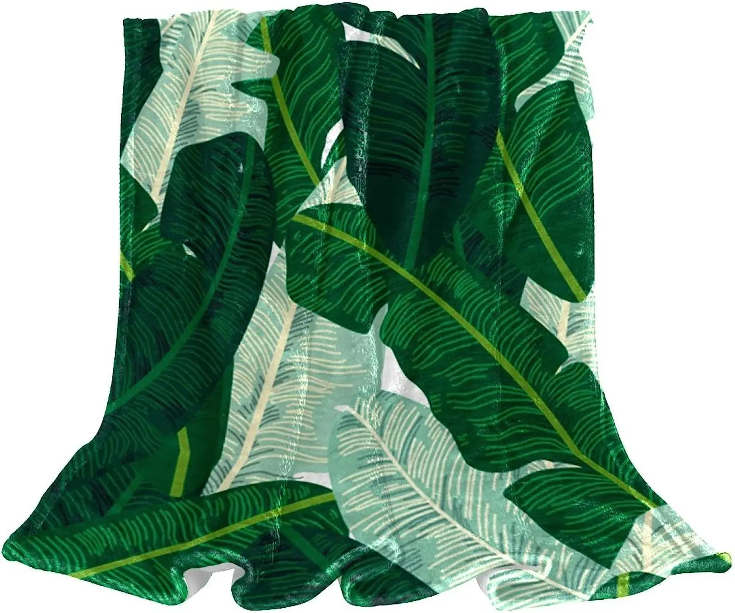 Bedding Fleece Blanket, Decorative for Bedroom Sofa Floor, Banana Leaf Green Tropical
Bedding Fleece Blanket, Decorative for Bedroom Sofa Floor, Banana Leaf Green Tropical