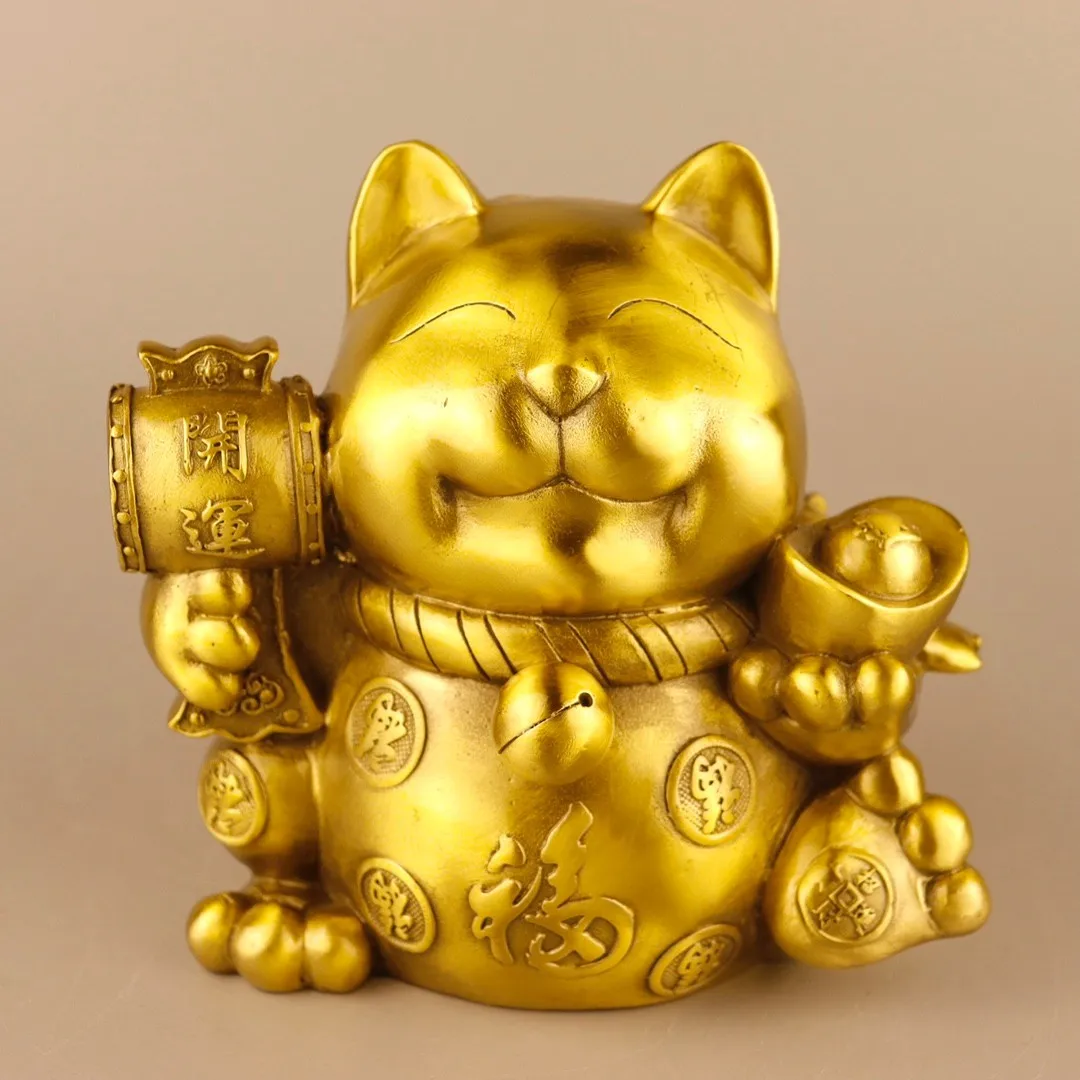 Yellow Copper Golden Fortune Cat Piggy Bank Ornament Home Decoration Accessories For Living Room Office Desk Miniature Crafts
Yellow Copper Golden Fortune Cat Piggy Bank Ornament Home Decoration Accessories For Living Room Office Desk Miniature Crafts