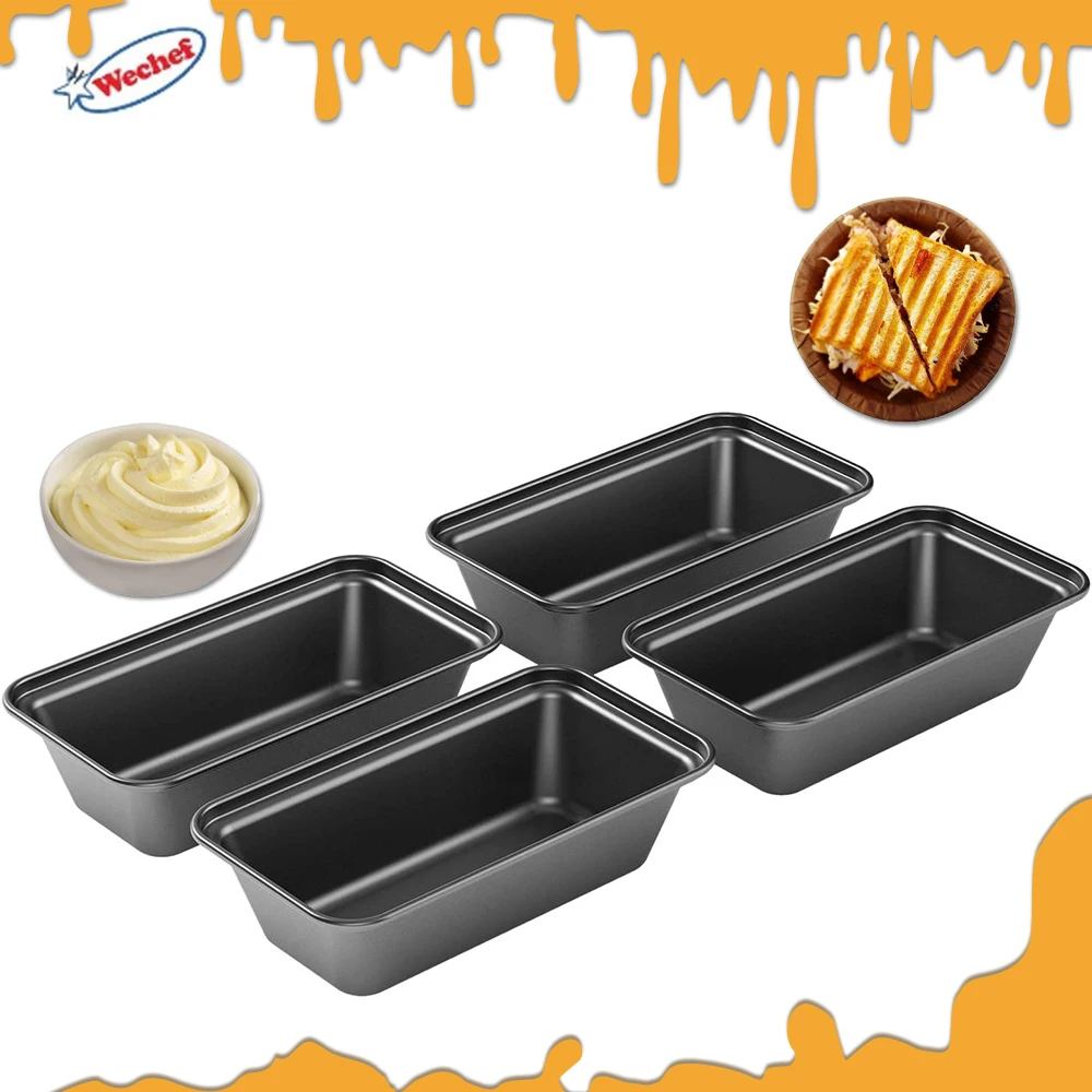 4/6/8 Pcs Non-stick Rectangle Mini Toast Bread Loaf Cake Mold Carbon Steel Baking Pan for Kitchen Household Bakeware Tools
4/6/8 Pcs Non-stick Rectangle Mini Toast Bread Loaf Cake Mold Carbon Steel Baking Pan for Kitchen Household Bakeware Tools