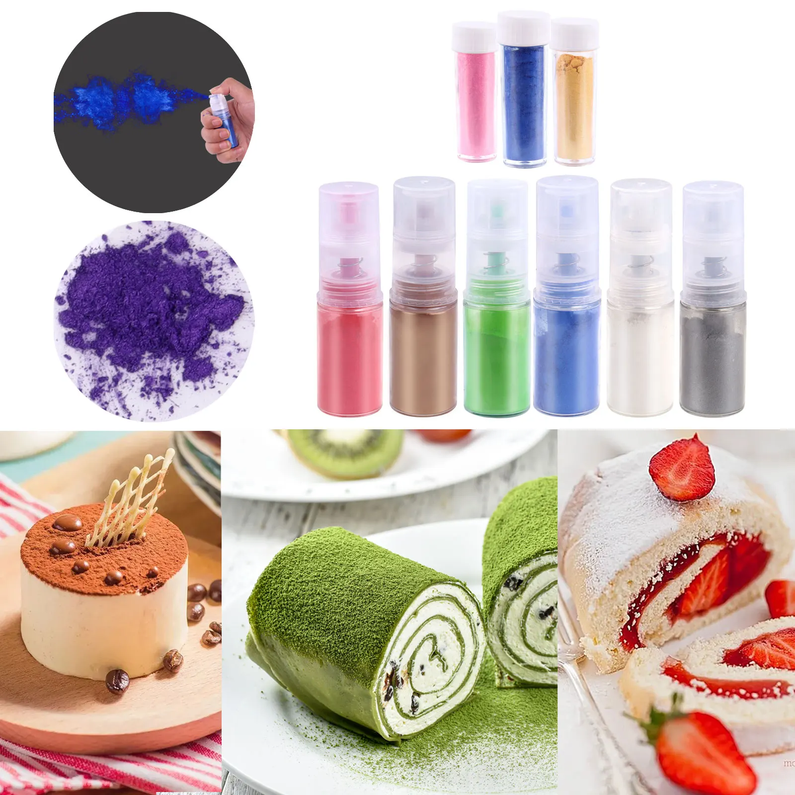 Cake Decorating Powder Edible Dyeing Glitter Decor Mousse Cake Fondant Spray Bottle Design Gold Color Powder Baking Tool
Cake Decorating Powder Edible Dyeing Glitter Decor Mousse Cake Fondant Spray Bottle Design Gold Color Powder Baking Tool