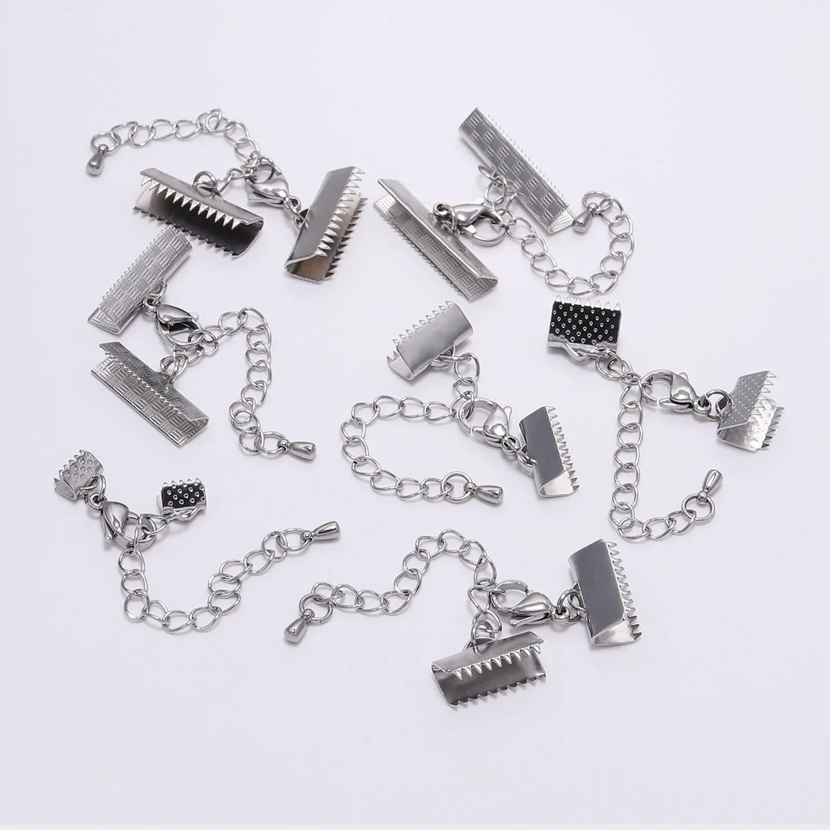 5Pcs Ribbon Leather Cord End Fastener Clasps Extender Chain Lobster Clasps Connectors For Jewelry Making Diy Bracelet Findings
5Pcs Ribbon Leather Cord End Fastener Clasps Extender Chain Lobster Clasps Connectors For Jewelry Making Diy Bracelet Findings