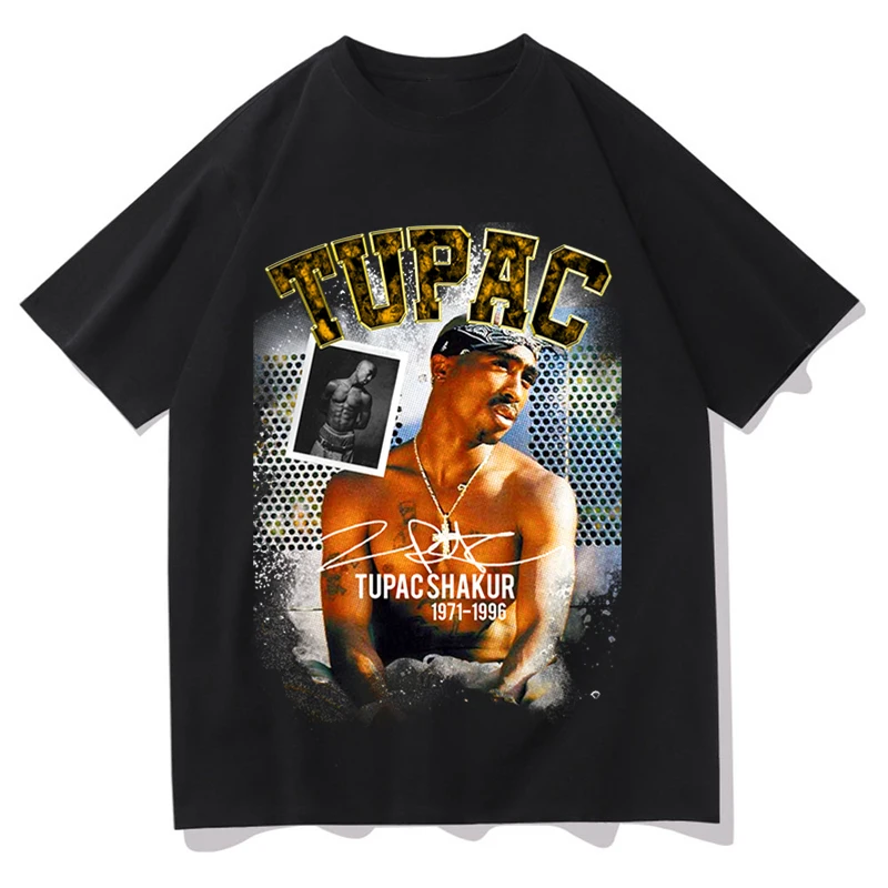 TUPAC Print Men's Clothing Casual Fashion Tops Summer Cotton Washed T-Shirts Men Oversized Harajuku Style Women Hip Hop Tees
TUPAC Print Men's Clothing Casual Fashion Tops Summer Cotton Washed T-Shirts Men Oversized Harajuku Style Women Hip Hop Tees