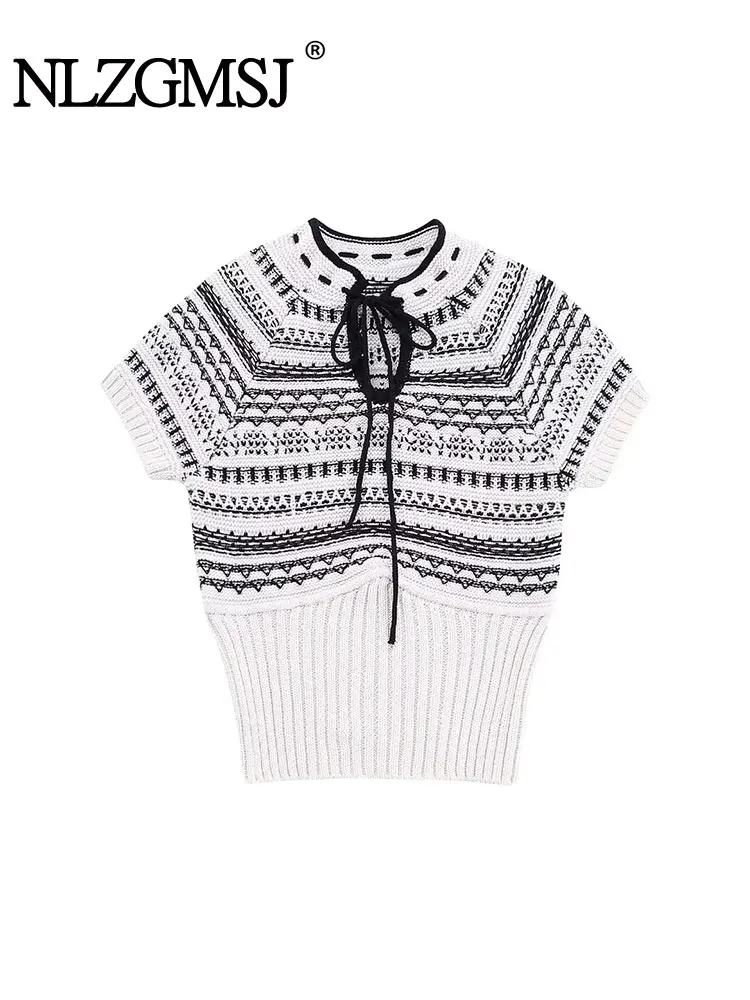 Nlzgmsj TRAF 2023 Early autumn new Elegant Women Sweet Retro Versatile Round neck short-sleeved tops Street Sweet Ladies
Nlzgmsj TRAF 2023 Early autumn new Elegant Women Sweet Retro Versatile Round neck short-sleeved tops Street Sweet Ladies