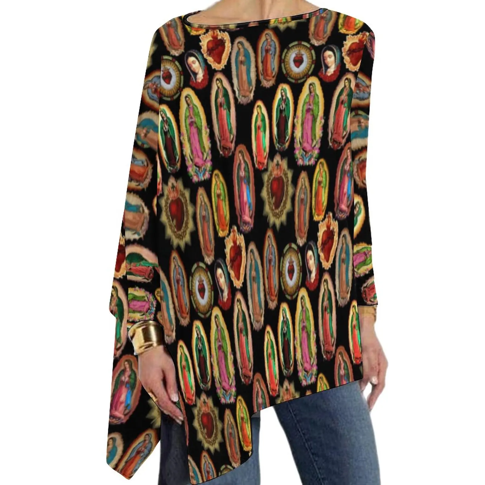 Женская футболка с принтом Дева Мария, размеры до 5XL
Женская футболка с принтом Дева Мария, размеры до 5XL