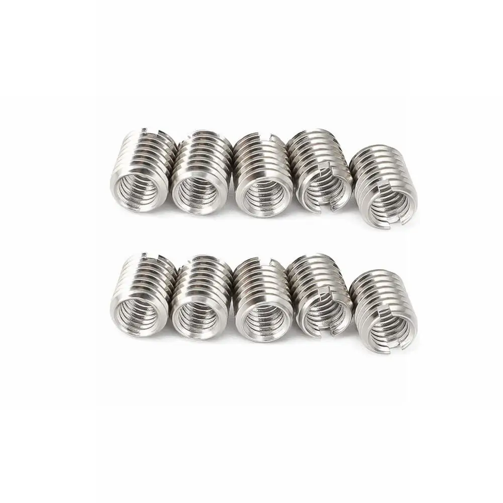 30pcs Threaded Inserts Thread Reducer Inner M6X1.0 Outer M8X1.25 Length 10MM Male Female Nut Hardware Repair Tool
30pcs Threaded Inserts Thread Reducer Inner M6X1.0 Outer M8X1.25 Length 10MM Male Female Nut Hardware Repair Tool
