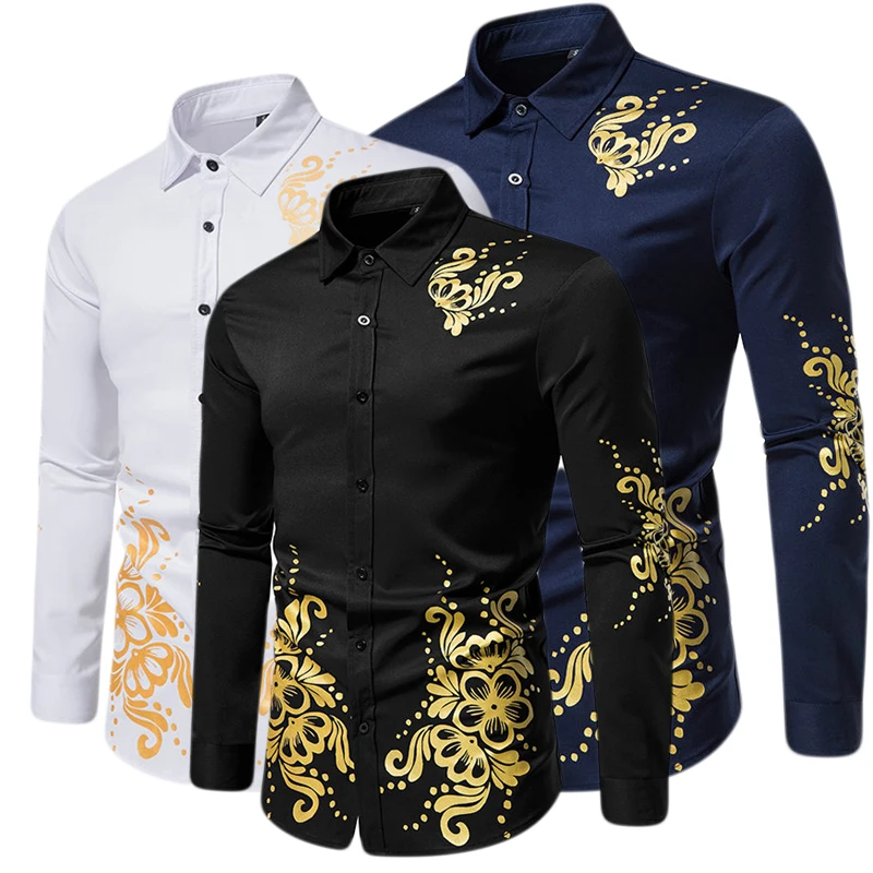 Men's Casual Fashion Shirt European and American Flower Stamping Print Shirt Men's Long Sleeve Butterfly Love Flower Pattern
Men's Casual Fashion Shirt European and American Flower Stamping Print Shirt Men's Long Sleeve Butterfly Love Flower Pattern