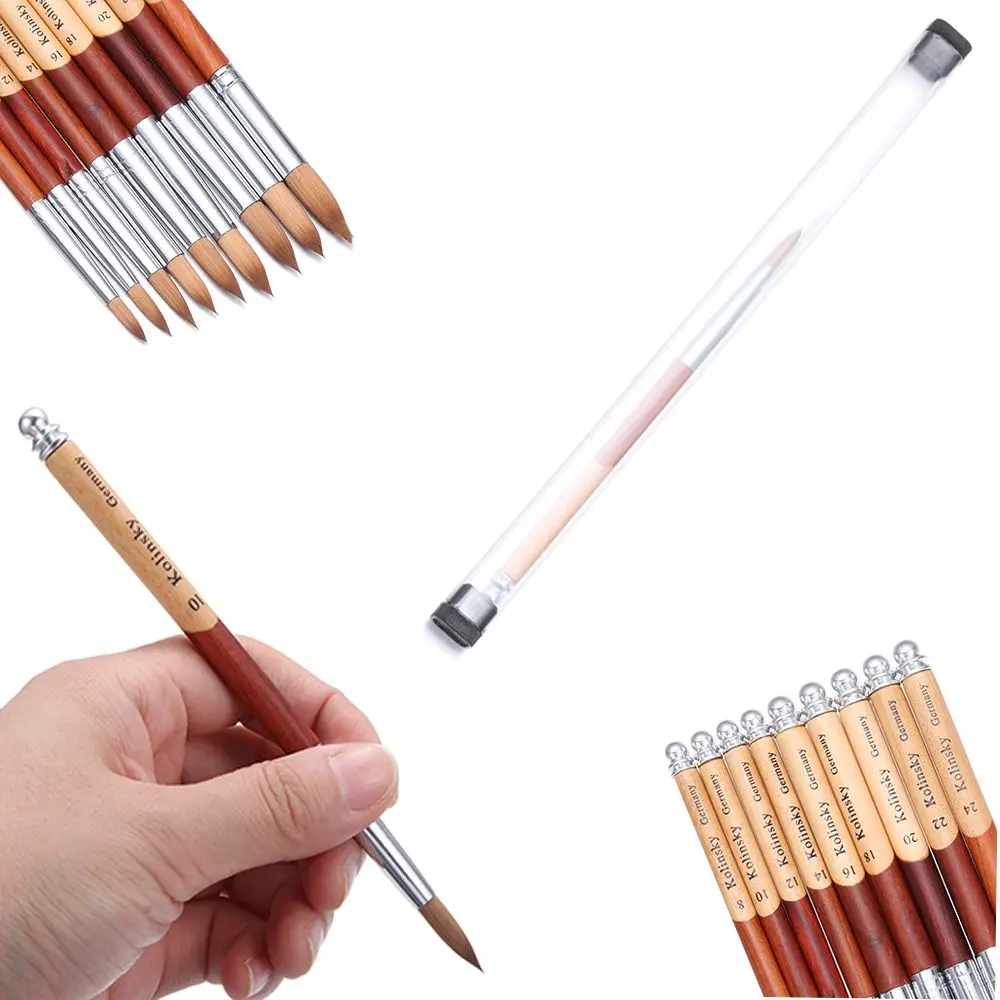 Acrylic Nail Brush UV Gel Carving Painting Pen Liquid Powder DIY Nail Drawing Brush Oval Crimped Wood Handle Manicure Tool
Acrylic Nail Brush UV Gel Carving Painting Pen Liquid Powder DIY Nail Drawing Brush Oval Crimped Wood Handle Manicure Tool