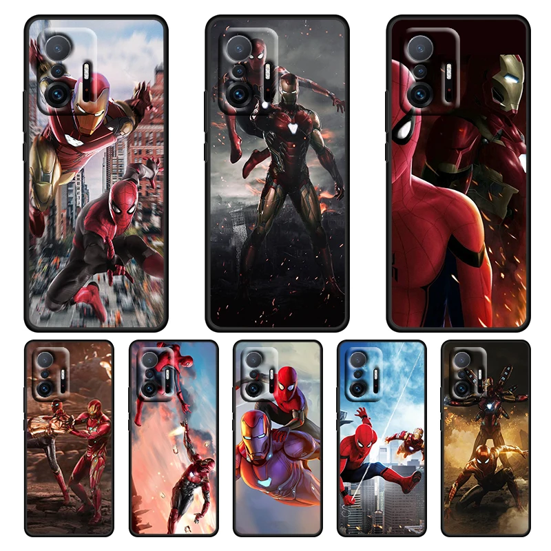 Avengers Iron Man Spiderman For Xiaomi 12 12X 11 11T 10T Mi 9 Ultra Pro Lite 5G TPU Soft Silicone Black Phone Case Funda Coque
Avengers Iron Man Spiderman For Xiaomi 12 12X 11 11T 10T Mi 9 Ultra Pro Lite 5G TPU Soft Silicone Black Phone Case Funda Coque