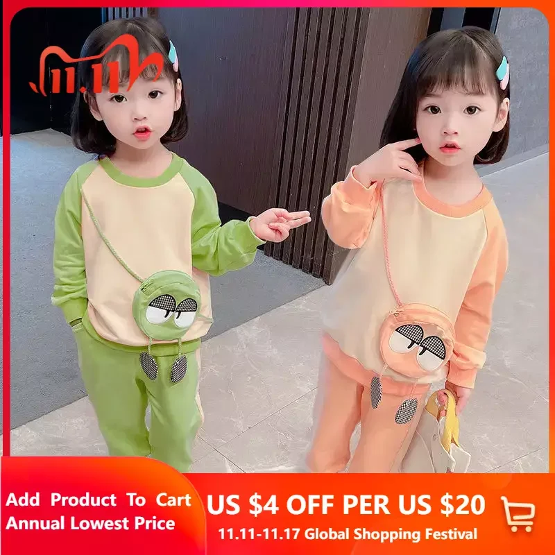 New Infant Girls Cartoon Sweatshirt Set Kids Casual Tops Pants 2 Piece Set with Spring Autumn Clothes 1-8Y Trend
New Infant Girls Cartoon Sweatshirt Set Kids Casual Tops Pants 2 Piece Set with Spring Autumn Clothes 1-8Y Trend