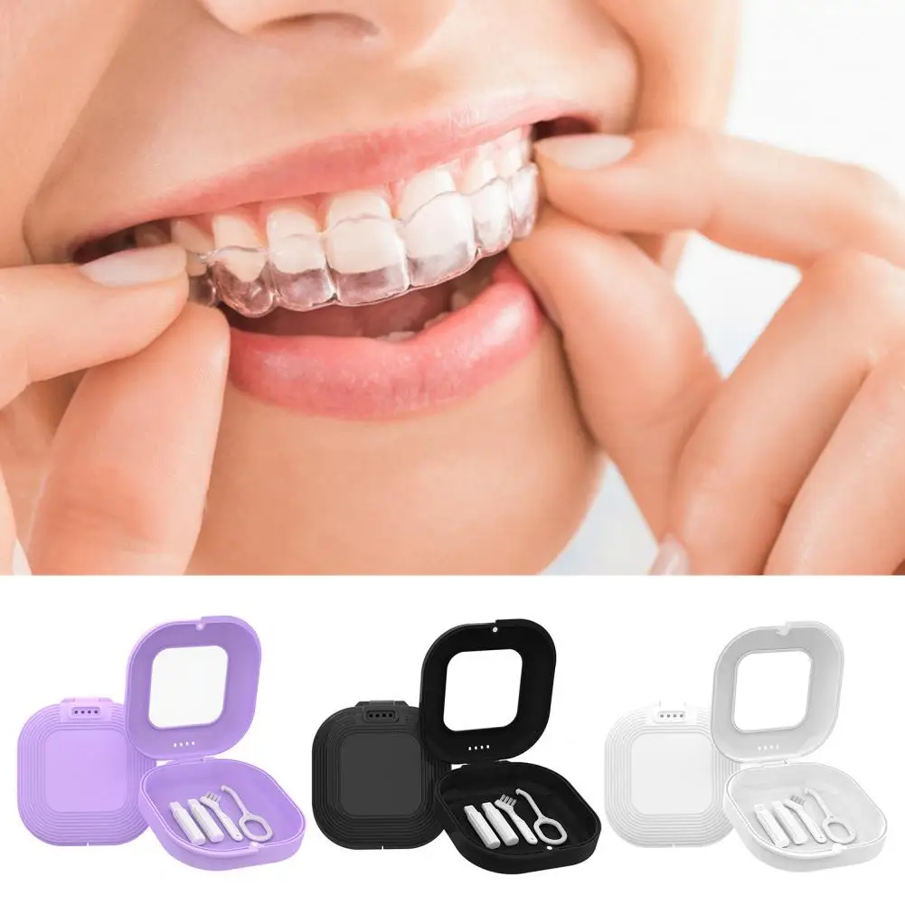 Mirrored Braces Box Durable Retainer Cases with Ventilation Removal Tools for Mouth Guards Invisalign Aligners Braces A for Oral
Mirrored Braces Box Durable Retainer Cases with Ventilation Removal Tools for Mouth Guards Invisalign Aligners Braces A for Oral