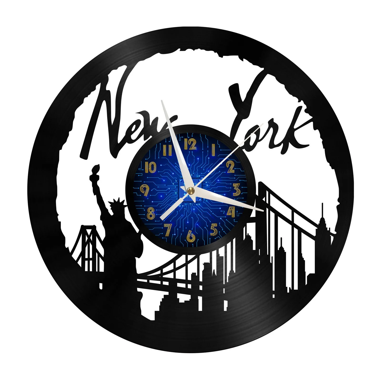 New York Statue of Liberty Scenery 16 Vinyl Record Wall Clock for Kitchen Wall Decor Wall Art
New York Statue of Liberty Scenery 16 Vinyl Record Wall Clock for Kitchen Wall Decor Wall Art