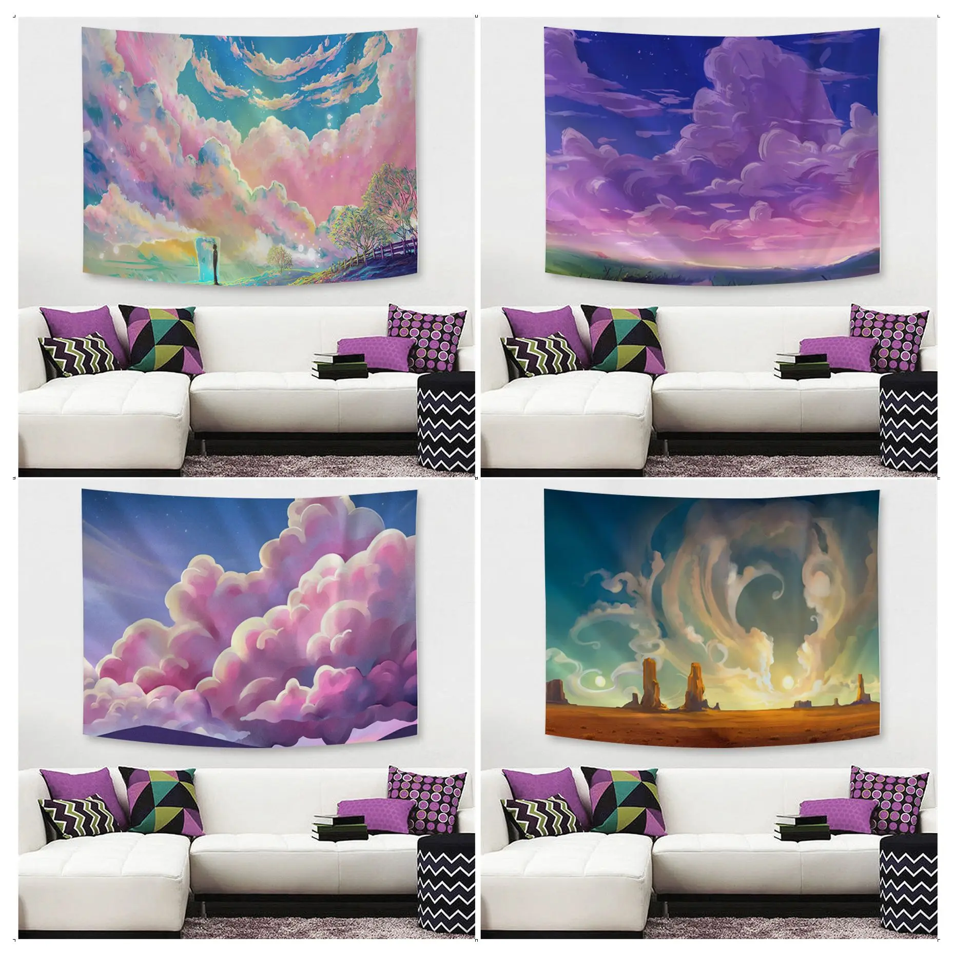 Melodious Clouds Art Tapestry Art Printing Wall Hanging Decoration Household Wall Hanging Sheets
Melodious Clouds Art Tapestry Art Printing Wall Hanging Decoration Household Wall Hanging Sheets