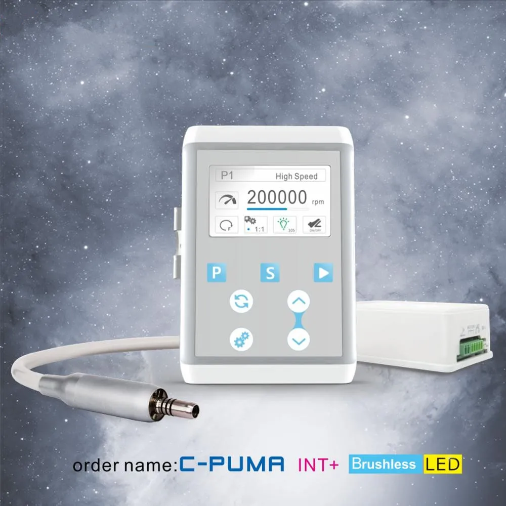 

COXO Dental Electric Micromotor C-Puma INT+ with Fiber Optic for Minimally Invasive Repair Polishing Preparation Brushless Motor