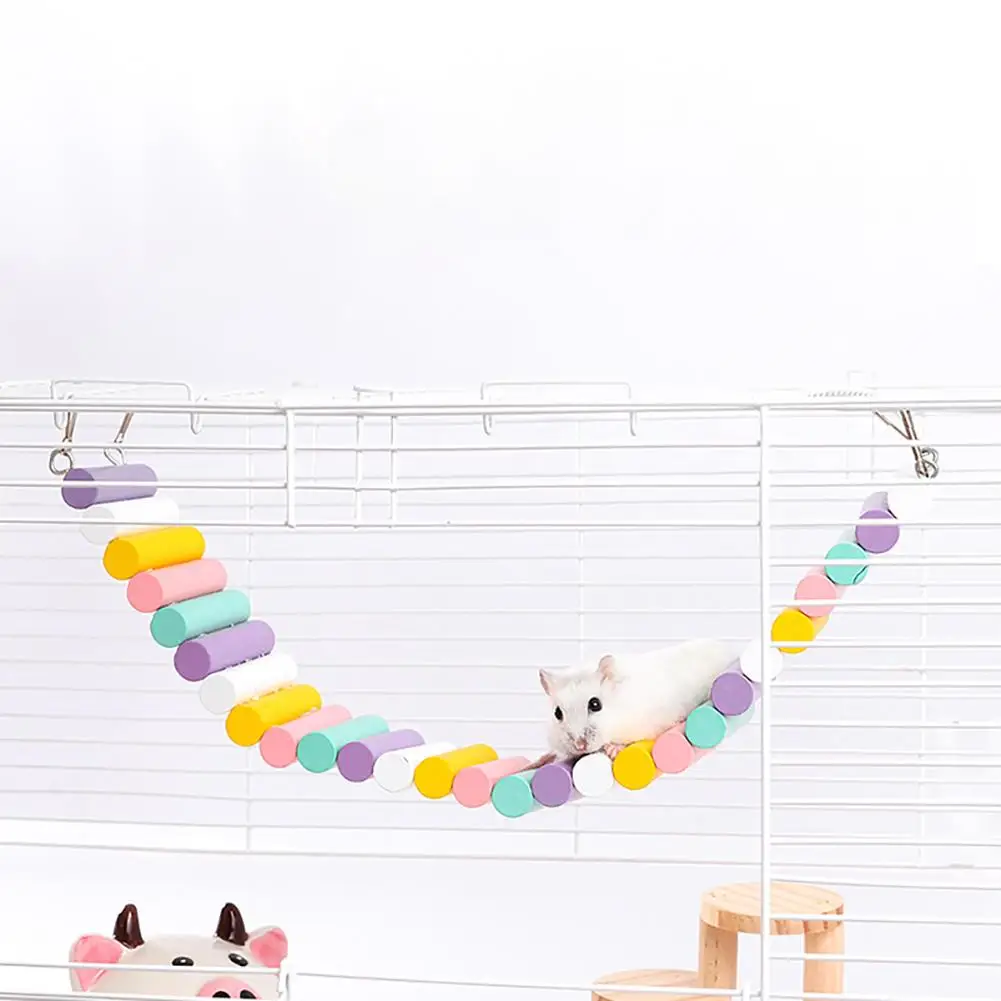 Hamster Colorful Wooden Flexible Suspension Ladder Hamster Bendable Ladder Hanging Climbing Ladder Bridge for Bird Hamster
Hamster Colorful Wooden Flexible Suspension Ladder Hamster Bendable Ladder Hanging Climbing Ladder Bridge for Bird Hamster