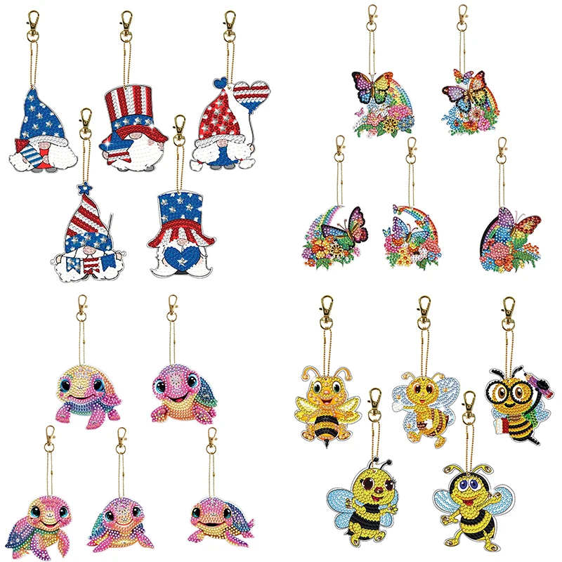 Animal Diamond Painting Keychain 5D Diamond Embroidery Keychain Diy Diamond Art Keyring Bags Pendant Hanging Ornaments Crafts
Animal Diamond Painting Keychain 5D Diamond Embroidery Keychain Diy Diamond Art Keyring Bags Pendant Hanging Ornaments Crafts