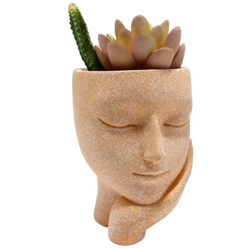Face Planter Face Planter Pots Head Planter Succulent Planter Cute Resin Cactus Planter With Drainage Hole Closed Eyes For Home
Face Planter Face Planter Pots Head Planter Succulent Planter Cute Resin Cactus Planter With Drainage Hole Closed Eyes For Home