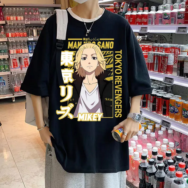 Japanese Anime Tokyo Revengers Tshirt Manjiro Sano T-shirts Mikey Men Women Casual Loose Tee Short Sleeve Mens Cotton T Shirts 
Japanese Anime Tokyo Revengers Tshirt Manjiro Sano T-shirts Mikey Men Women Casual Loose Tee Short Sleeve Mens Cotton T Shirts