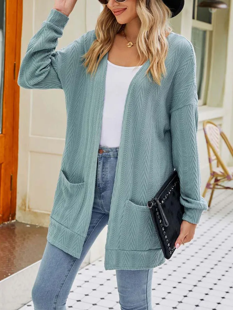 Осенний вязаный кардиган свободного покроя, Женский хлопковый кардиган, топ, свитер с длинным рукавом, кардиганы, женские кардиганы 2023
Осенний вязаный кардиган свободного покроя, Женский хлопковый кардиган, топ, свитер с длинным рукавом, кардиганы, женские кардиганы 2023