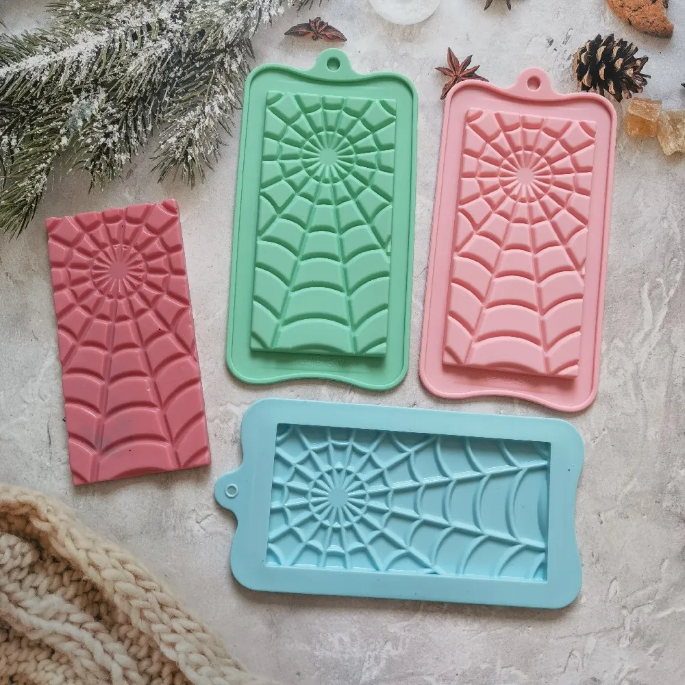 New spider web Chocolate Bar Mold Cake Silicone Cookie Cupcake Molds Soap Mould DIY Rectangle Square Chocolate mold
New spider web Chocolate Bar Mold Cake Silicone Cookie Cupcake Molds Soap Mould DIY Rectangle Square Chocolate mold