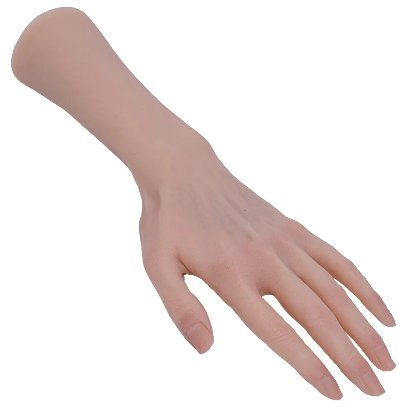 

Silicone Practice Hand Acrylic Nail Art Training Soft Flexible Mannequin Hand Model for Manicure DIY Salon Artists JDW08