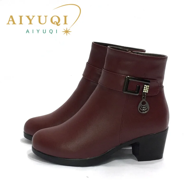 AIYUQI 2023 ankle boots wool lining italian women's boots genuine leather boots women ladies boots heels
AIYUQI 2023 ankle boots wool lining italian women's boots genuine leather boots women ladies boots heels