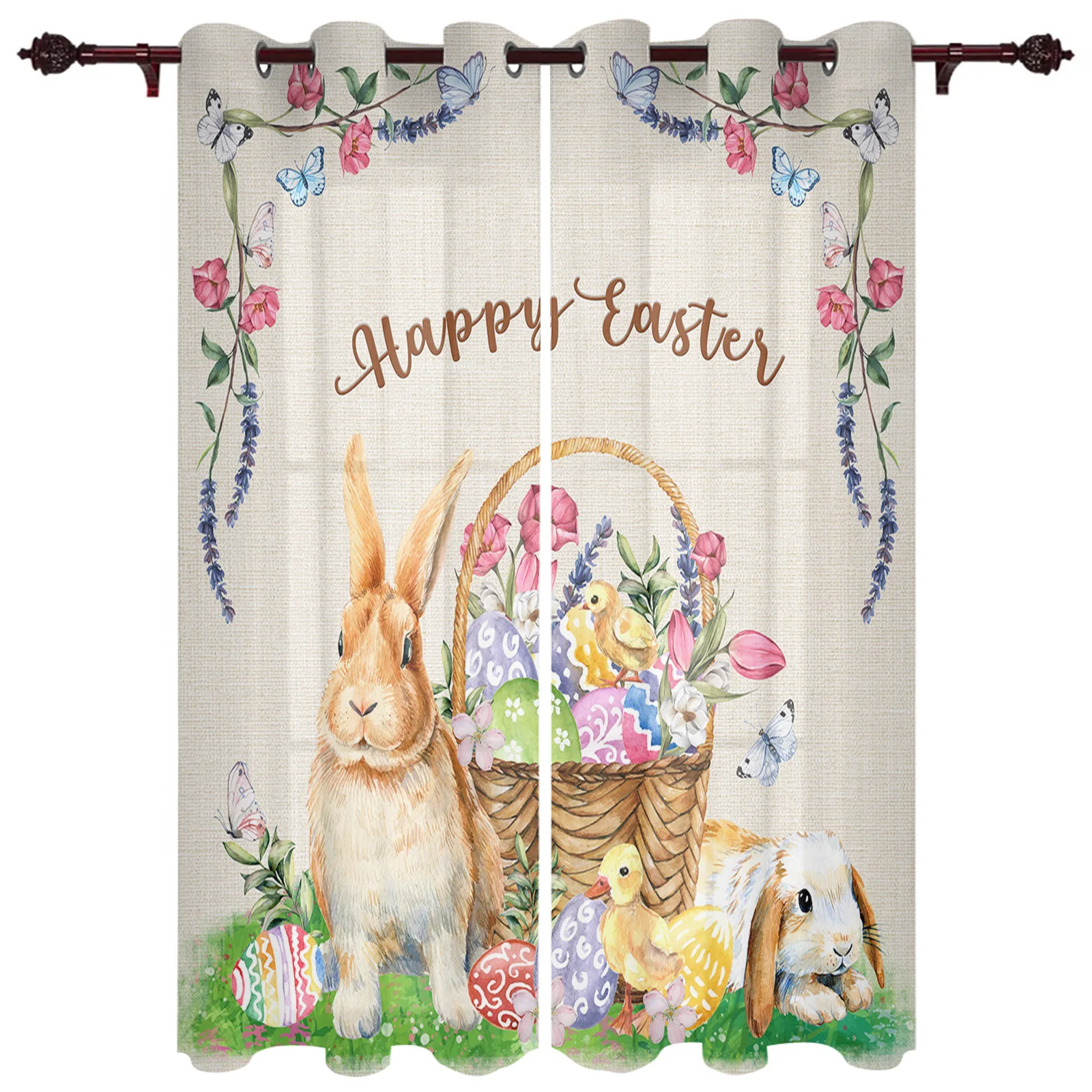 Пасхальный кролик яйцо утка цветок занавеска на окно гостиная спальня балдахин Праздничная Фотоштора
Пасхальный кролик яйцо утка цветок занавеска на окно гостиная спальня балдахин Праздничная Фотоштора