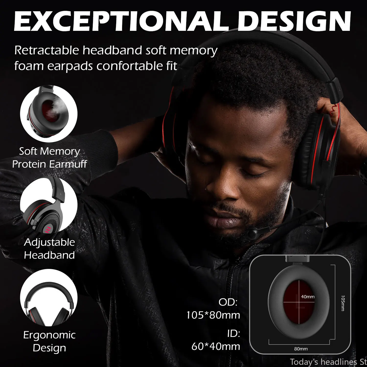 EKSA Computer Headset Gaming Game 7.1 Eating Chicken Listening To Voice Debate Wired Headset Microphone
EKSA Computer Headset Gaming Game 7.1 Eating Chicken Listening To Voice Debate Wired Headset Microphone