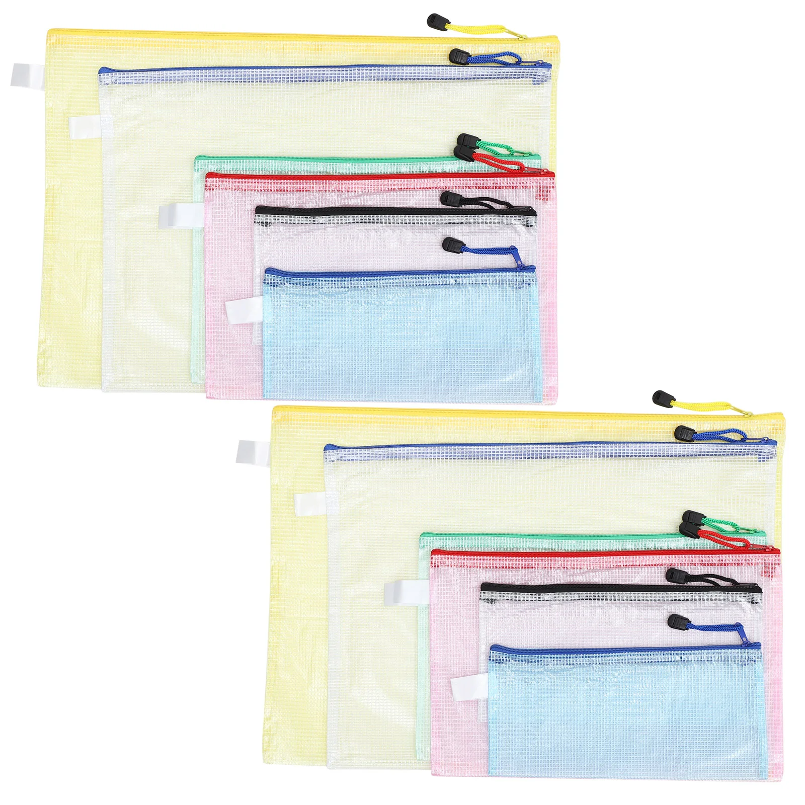

20 Pcs Visible Design File Pouch Zipper Pouches Bag Paper Bags Holder Pvc Files Education Supplies Student