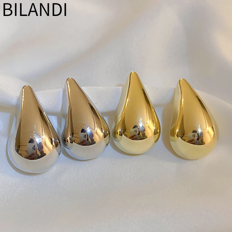 Bilandi Modern Jewelry 925 Silver Needle Metallic Gold Color Teardrop Earrings For WOmen Girl 2023 Trend New Popular Accessories
Bilandi Modern Jewelry 925 Silver Needle Metallic Gold Color Teardrop Earrings For WOmen Girl 2023 Trend New Popular Accessories