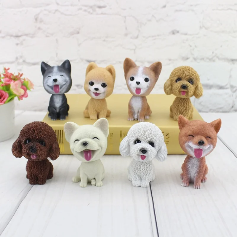 New Shaking Head Dog Ornament Cute Nodding Decoration Gift Car Interior Resin Dog Decoration 
New Shaking Head Dog Ornament Cute Nodding Decoration Gift Car Interior Resin Dog Decoration